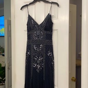 Maxi/Prom jeweled dress. Fits as a XS/S
